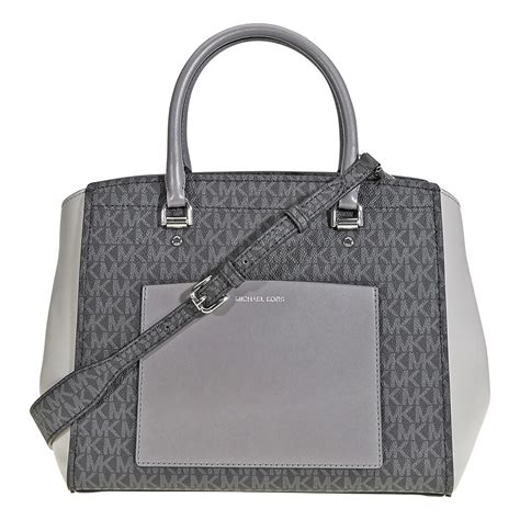 dark grey michael kors purse|michael kors grey tote bag.